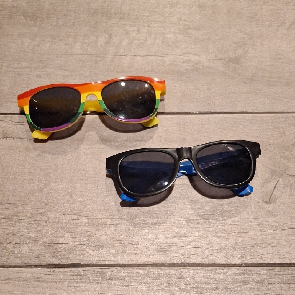 🦔Rainbow and Black Sunglasses Duo 💘